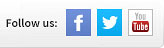 Follow us on Twitter, Facebook or Youtube