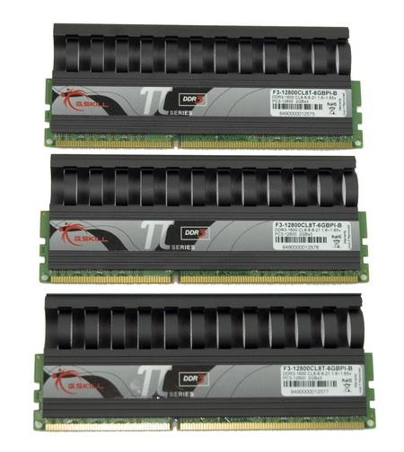 6GB G.Skill DDR3 PC3-12800 1600MHz PI Black Series (8-8-8-21) Triple Channel kit Box