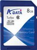 8GB A-Data High-Capacity Secure Digital (SDHC) CL6 Turbo memory card