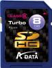 8GB A-Data High-Capacity Secure Digital (SDHC) CL6 Turbo memory card