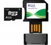 1Gb A-Data MicroSD (TransFlash) Trio card (MicroSD, SD, USB)