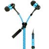GEEQ Blue Zip-Style Noise-isolating Earphone with Microphone
