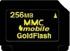 256Mb GoldFlash MMC Mobile 132x Speed (Dual Voltage RS-MMC) memory card