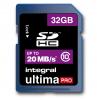 32GB Integral Ultima Pro SDHC 20MB/sec CL10 High-Speed memory card