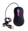 NEON Optical Mouse USB2.0 Dual-button with scrool-wheel Compact size Black/Pink