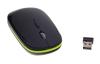 NEON Wireless Optical Mouse USB Dual-button with scrool-wheel Black/Green