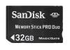 32GB Sandisk Memory Stick PRO Duo memory card