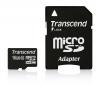 16GB Transcend microSDHC CL10 high-speed memory card with SD adapter