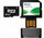 1Gb A-Data MicroSD (TransFlash) Trio card (MicroSD, SD, USB)