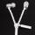 GEEQ White Zip-Style Noise-isolating Earphone with Microphone