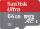 64GB Sandisk microSDXC CL10 Mobile Ultra memory card for Android phones and tablets