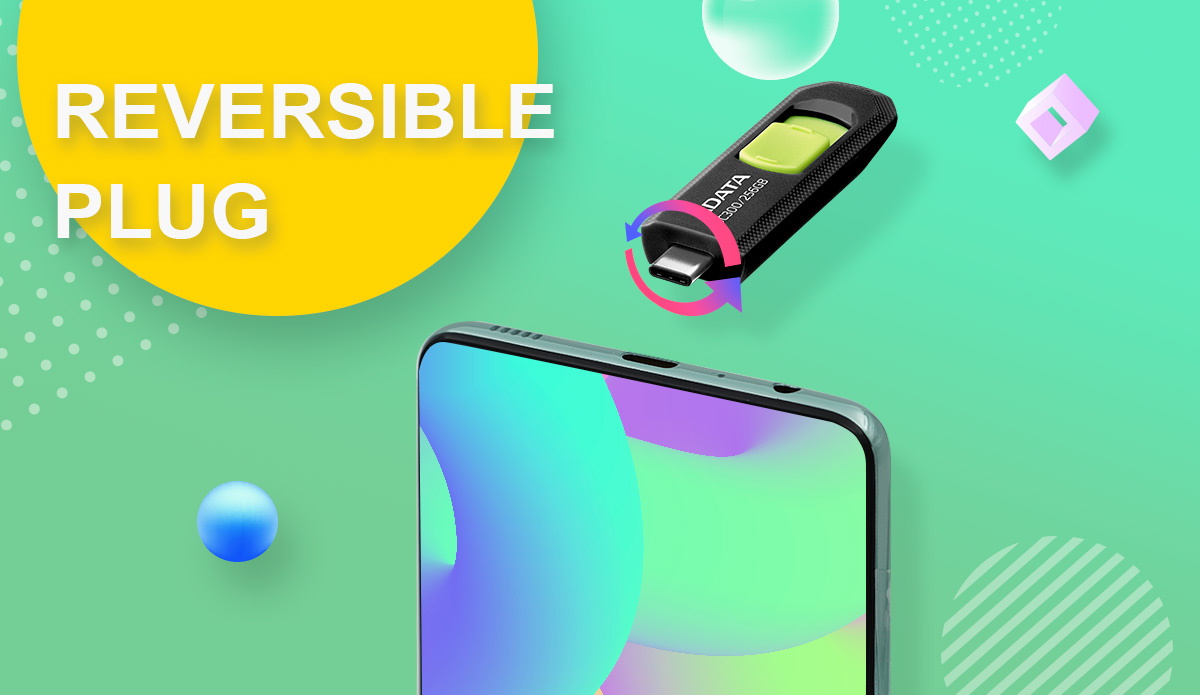 AData USB-Stick 64GB Mit Typ-C Anschluss – Schneller Speicher Für Smartphone, Laptop & Tablet