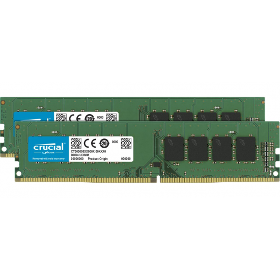 8GB Crucial DDR4 2400MHz PC4-19200 CL17 Dual Memory
