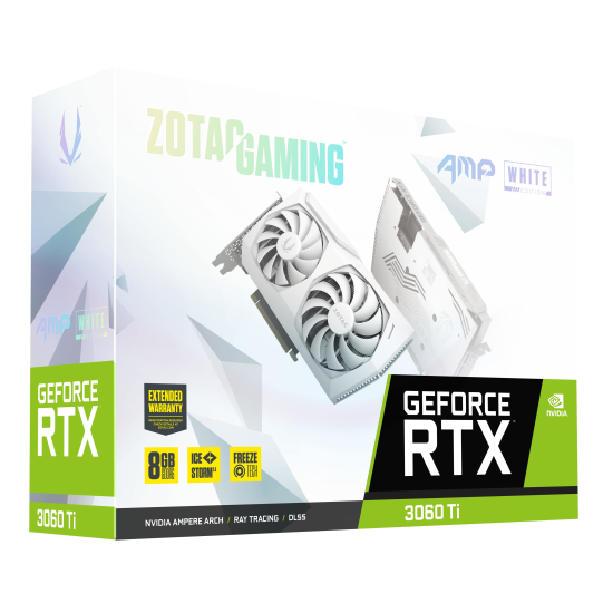 Zotac NVIDIA GeForce RTX 3060 Ti AMP White Edition LHR 8GB GDDR6 
