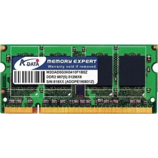 512Mb A-Data DDR2-667 (PC2-5400) SO-DIMM 200-pin module