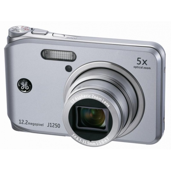 GE J1250 12.2 Megapixel Digital Camera, 5X Optical Zoom, Panorama