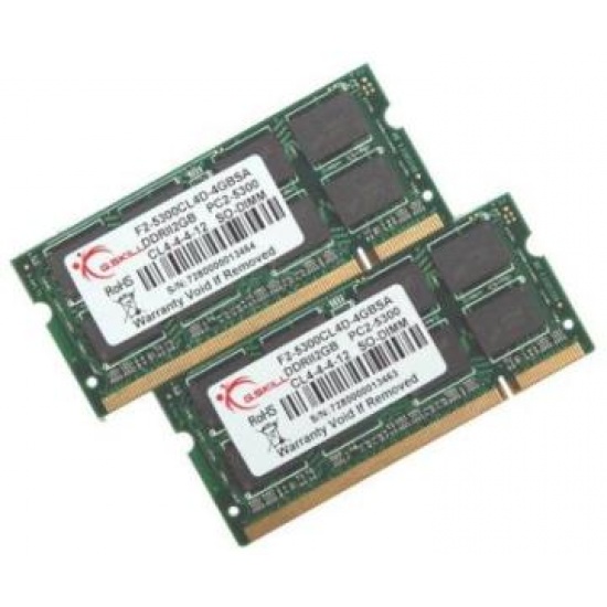 4GB DDR2 PC2-5300 SO-DIMM laptop memory (CL5) dual