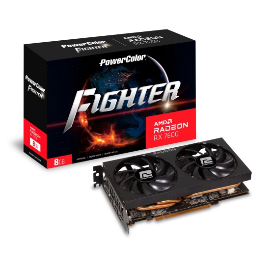 PowerColor RX 7600 8G-F AMD Radeon RX 7600 8 GB GDDR6