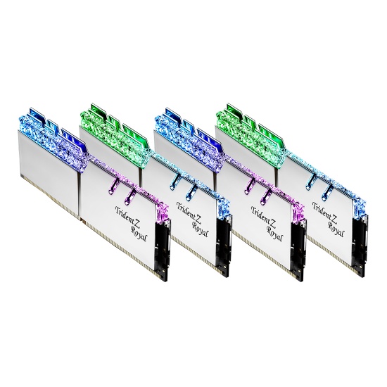 128GB G.Skill DDR4 Trident Z Royal Silver 3200Mhz PC4-25600 CL16