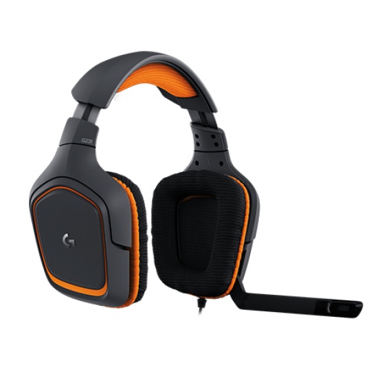 Typisk Alternativ Citron Logitech G231 Prodigy Gaming Headset 3.5mm Circumaural Black and Orange