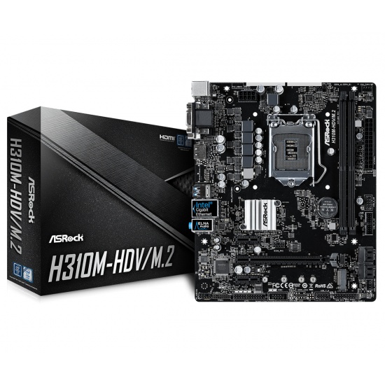 Asrock H310M-HDV M.2 Intel H310 Coffee Lake Micro ATX DDR4-SDRAM