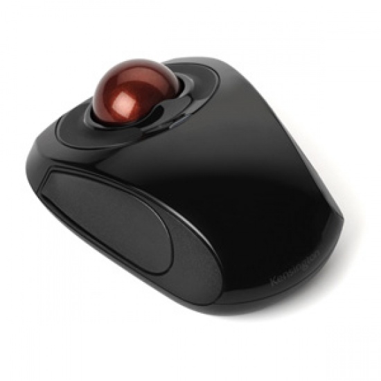 Kensington Ambidextrous Orbit RF Wireless Mobile Trackball Mouse Black