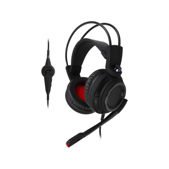 MSI DS 502 Wired Gaming Headset w/Microphone - Red
