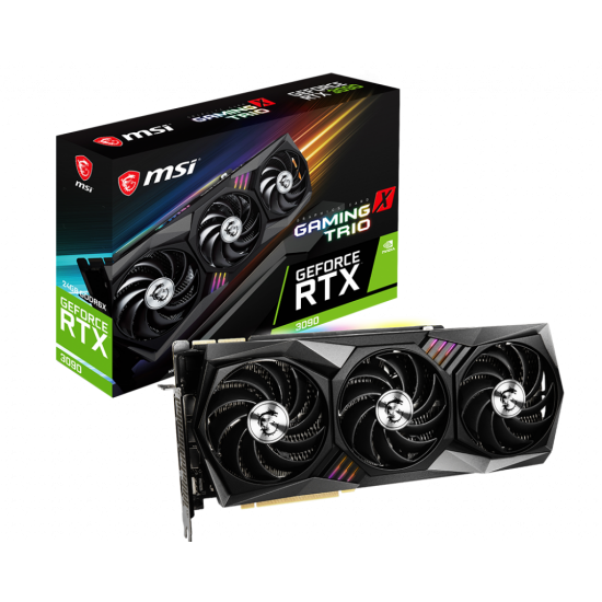 MSI NVIDIA GeForce RTX 3090 Gaming X TRIO 24GB GDDR6X Graphics Card