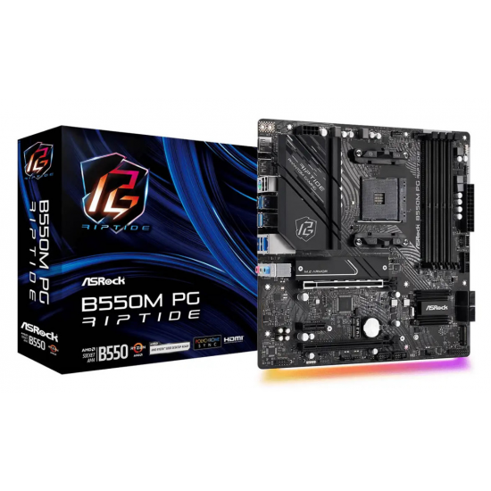 Asrock B550M PG Riptide AMD B550 Socket AM4 Micro ATX DDR4-SDRAM