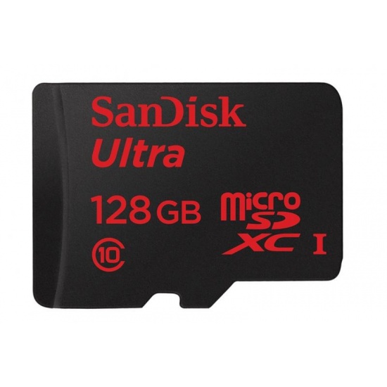 128GB Sandisk Ultra microSDXC UHS-1 CL10 Memory Card With