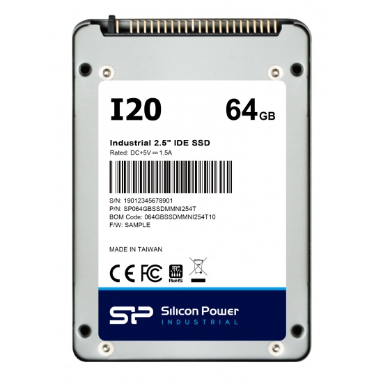 64GB Silicon Power SSD-I20 2.5-inch IDE/PATA SSD Solid State Disk WD 17nm MLC Flash)