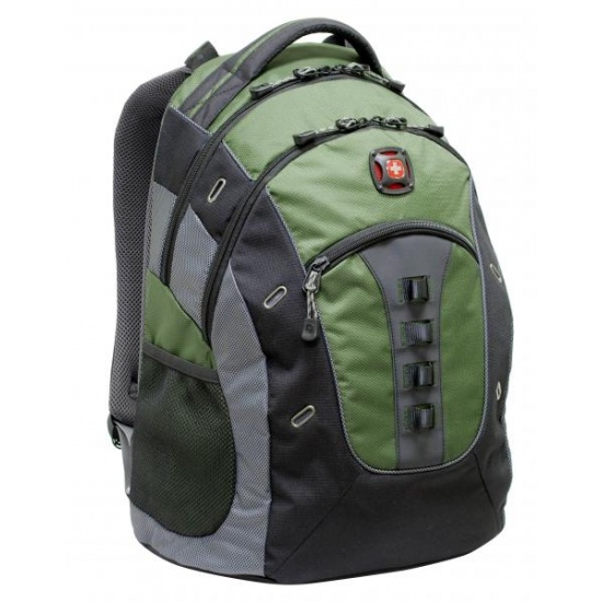 Swissgear Granite 16-inch Laptop Backpack - Black/Green - GA