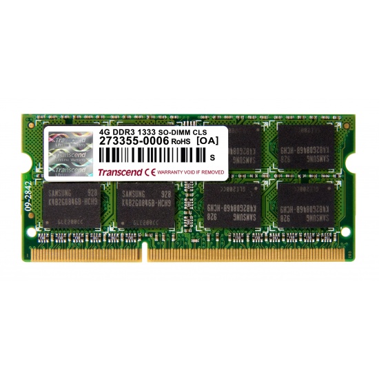Transcend Ddr3 1333 8gb Transcend 4GB DDR3-1333 ECC-SO-DIMM RAM
