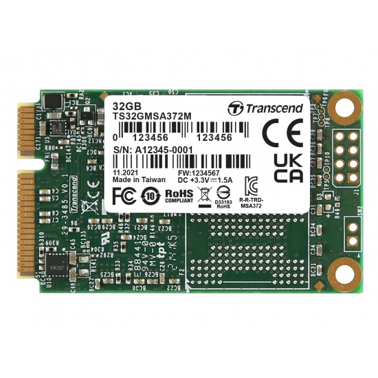 32GB Transcend mSATA SSD MSA372M Series SATA3 MLC