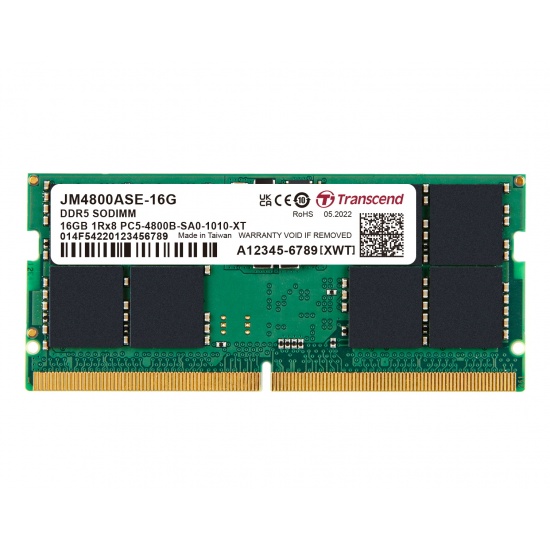 16GB Transcend JetRam DDR5 4800MHz SO-DIMM Laptop