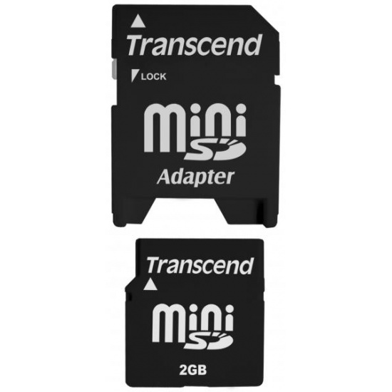 2Gb Transcend MiniSD Secure Digital Memory Card