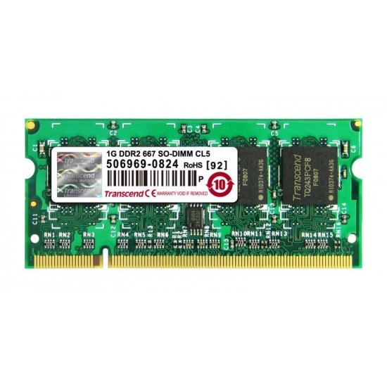 1GB Transcend JetRAM DDR2 PC2-5300 SO-DIMM 667MHz CL5