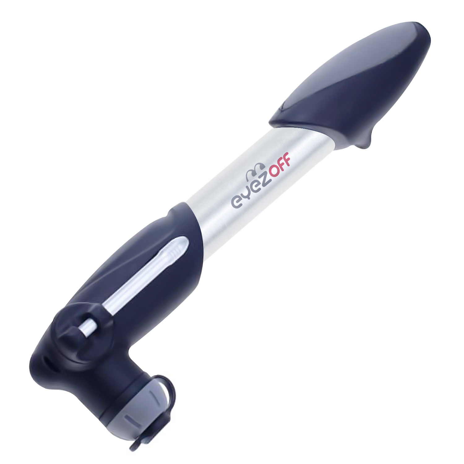 EyezOff EZ23 Alloy 2Way Mini Bike Pump (Black/Aluminium) w/ Mounting