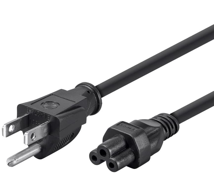 NEON 4ft (120 cm) US Plug to C5 (Mickey Mouse) Black Laptop / Power