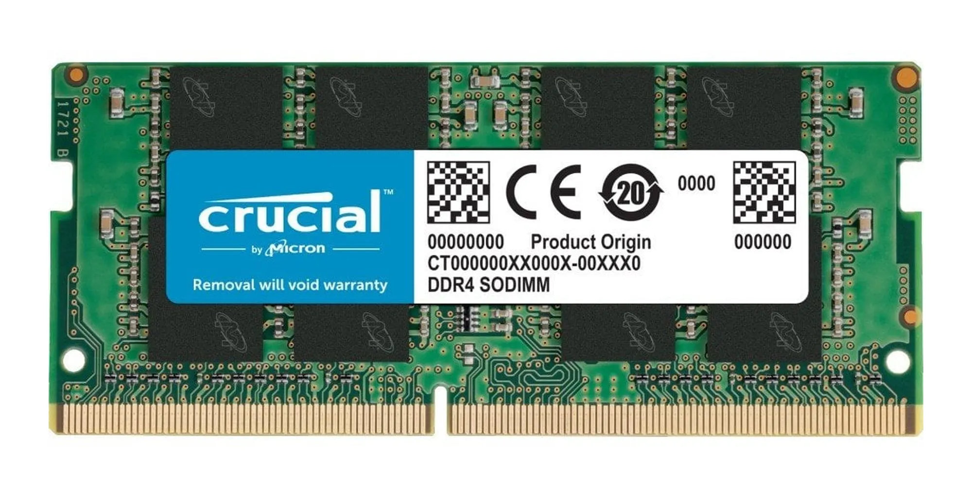 So Rimm Definition 8GB Crucial DDR4 SO DIMM 3200MHz CL22 Memory Module