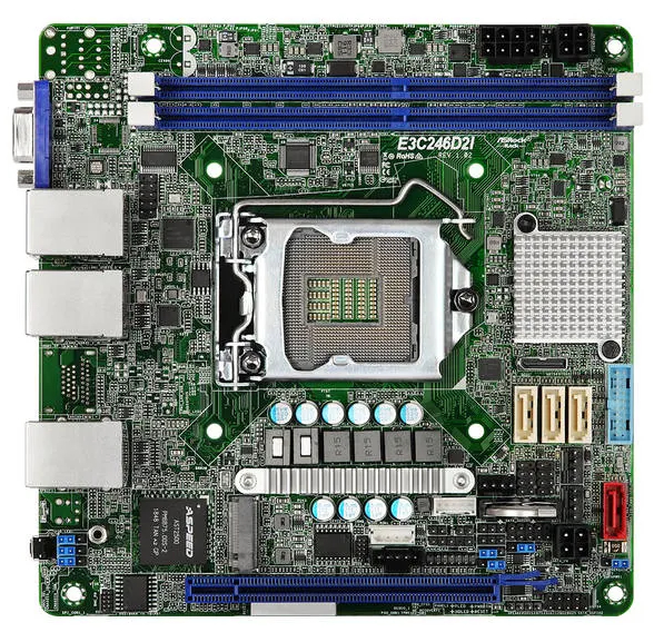 C246 Chipset Asrock Intel C246 LGA 1151 Socket H4 Mini ITX DDR4 Motherboard