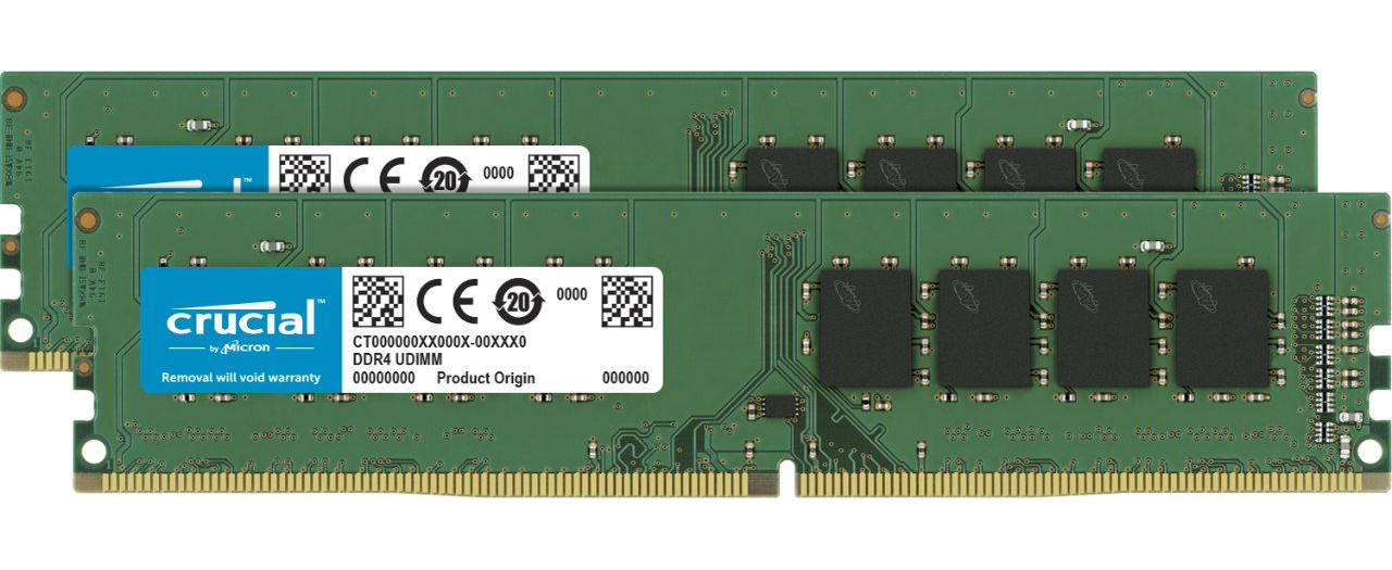 8GB Crucial DDR4 2400MHz PC4-19200 CL17 Dual Memory Kit (2 x 4GB)
