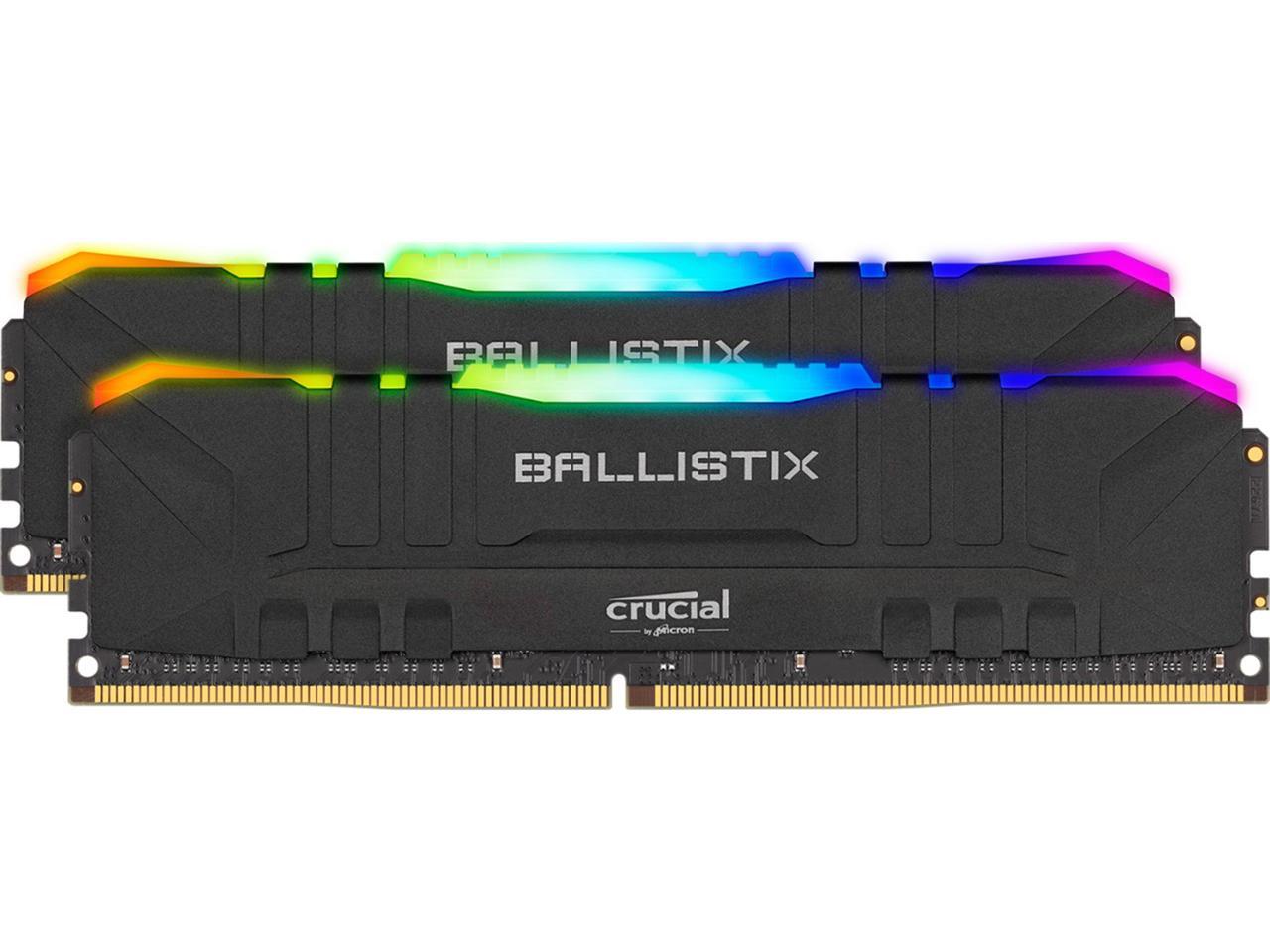 16GB Crucial Ballistix RGB 3600MHz PC4-28800 CL16 1.35 V DDR4 Dual