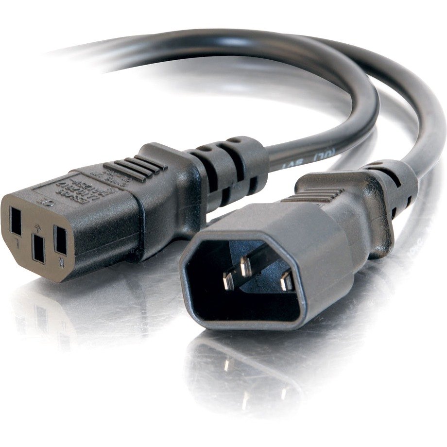 CWG 6FT 18 AWG Computer Power Extension Cord Black