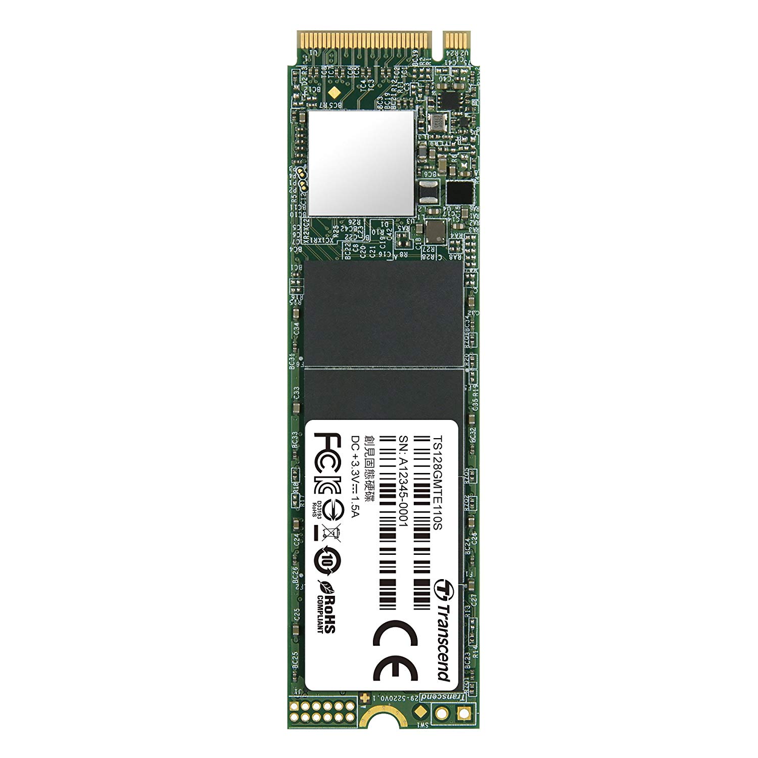 Transcend 128GB M.2 SSD NVME PCIe MemoryC