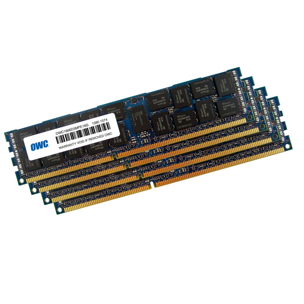 64GB OWC CL13 PC3-14900 1866MHz DDR3 ECC Registered SDRAM 4x 16GB