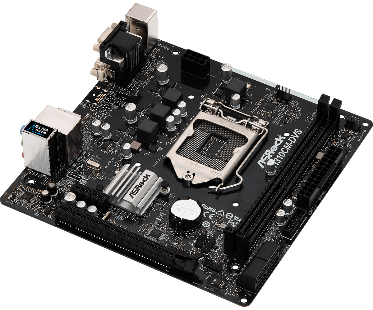 ASRock H310CM-DVS Micro ATX LGA 1151 Socket Motherboard