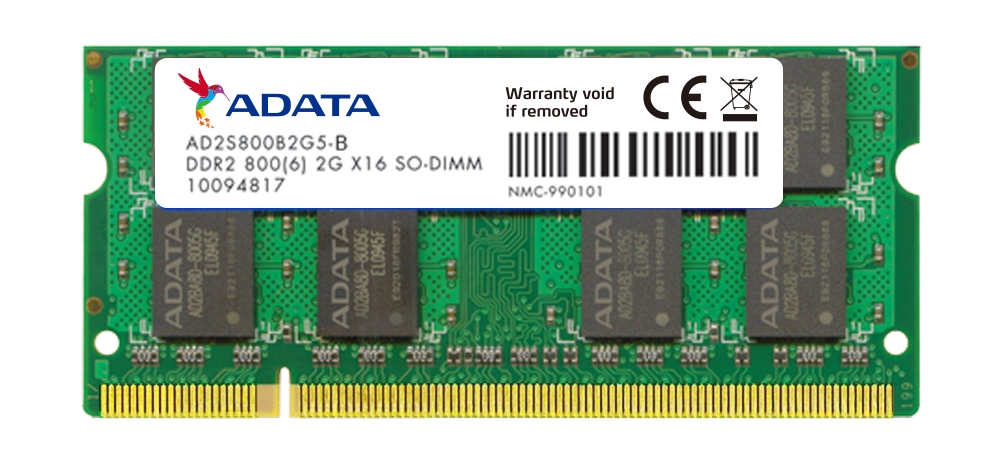 GB DDR2 Sodimm Adata GB 4GB 2X 2GB GB PC2-6400 DDR2-800Mhz