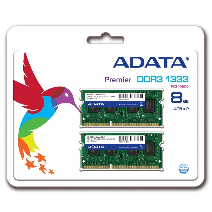 ADATA DDR3 1333 8GBx2 計16GB 美品 中古
