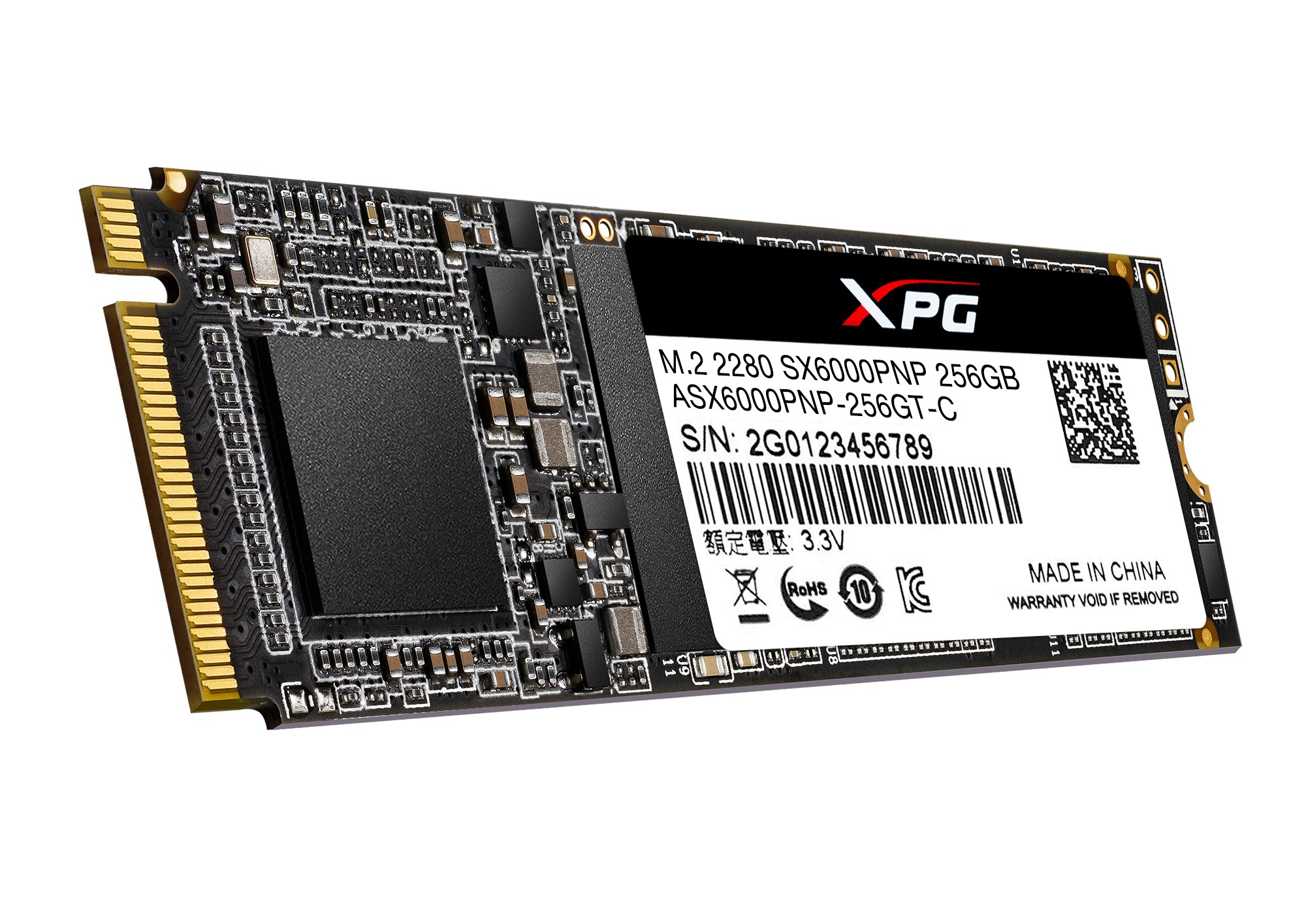 256GB AData XPG SX6000 PRO PCIe Gen3x4 NVMe M.2 2280 Solid State Drive
